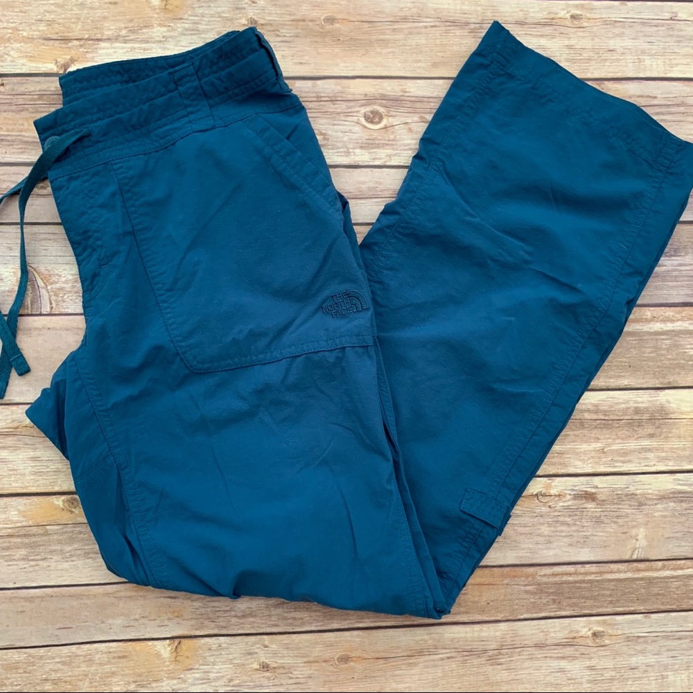 THE NORTH FACE Teal Hiking Nylon Pants Sz 6